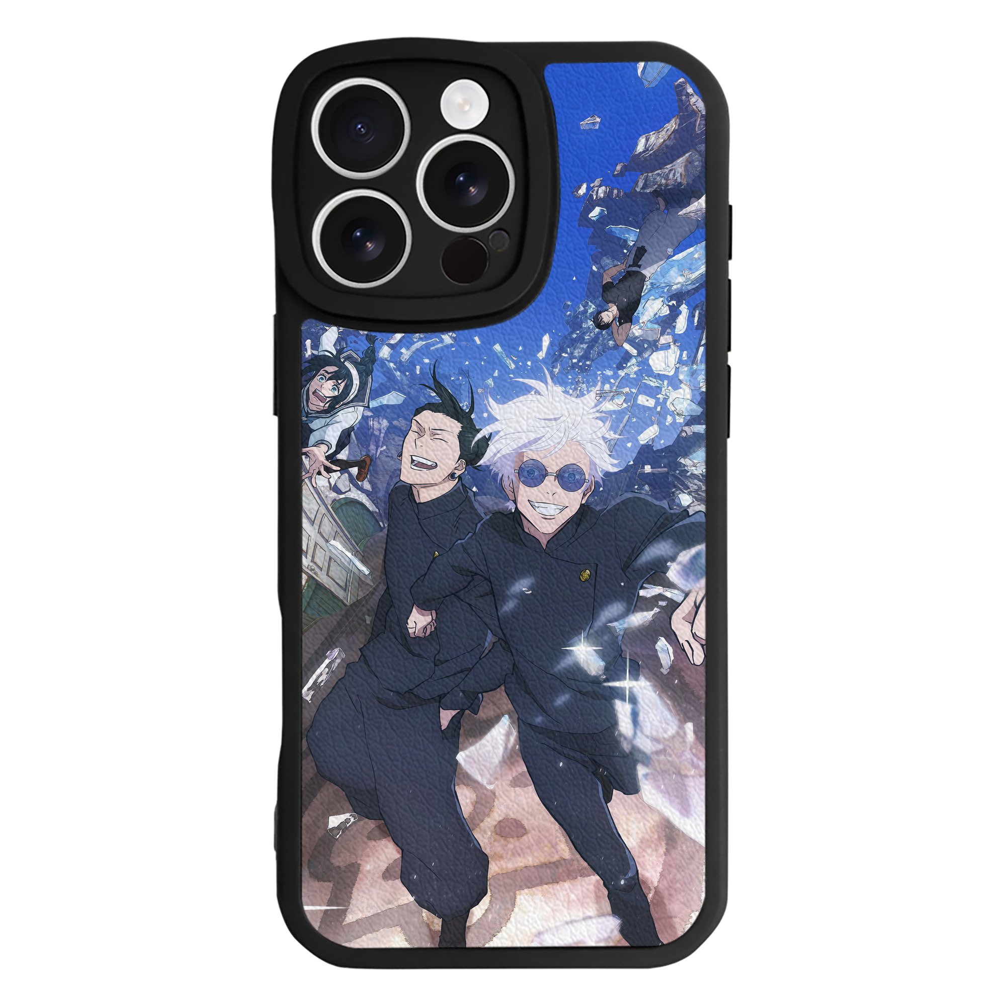 （画像用） 呪術廻戦 Jujutsu Kaisen 【iPhone 16シリーズ対応】シリコンスマホケース（レザー調） 材質：シリコン